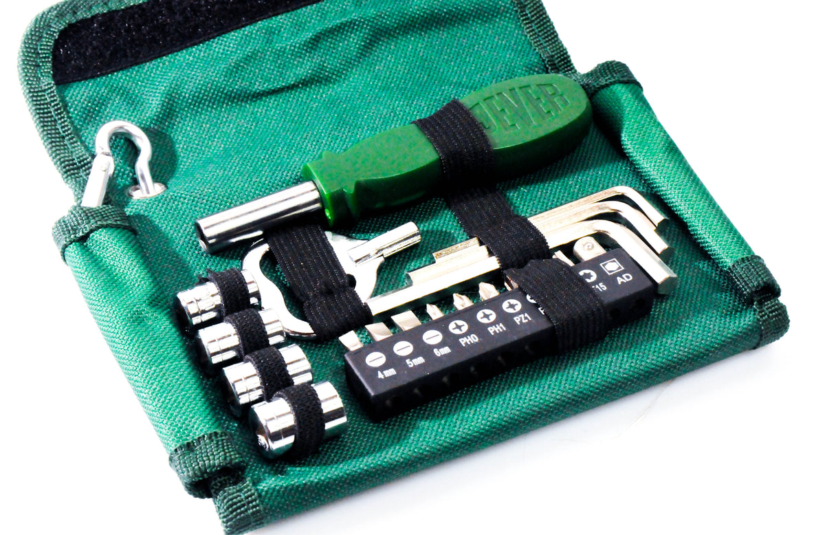 Jeu d'outils Jever Bier Sacoche à outils Sacoche pour tournevis 19 pièces – Vue 3