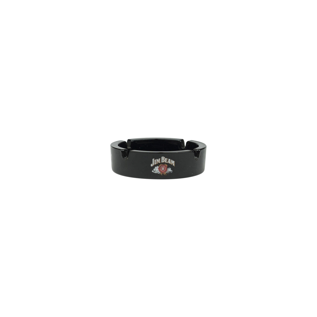 Cendrier Jim Beam Whiskey rétro noir 11 cm Cendrier en verre