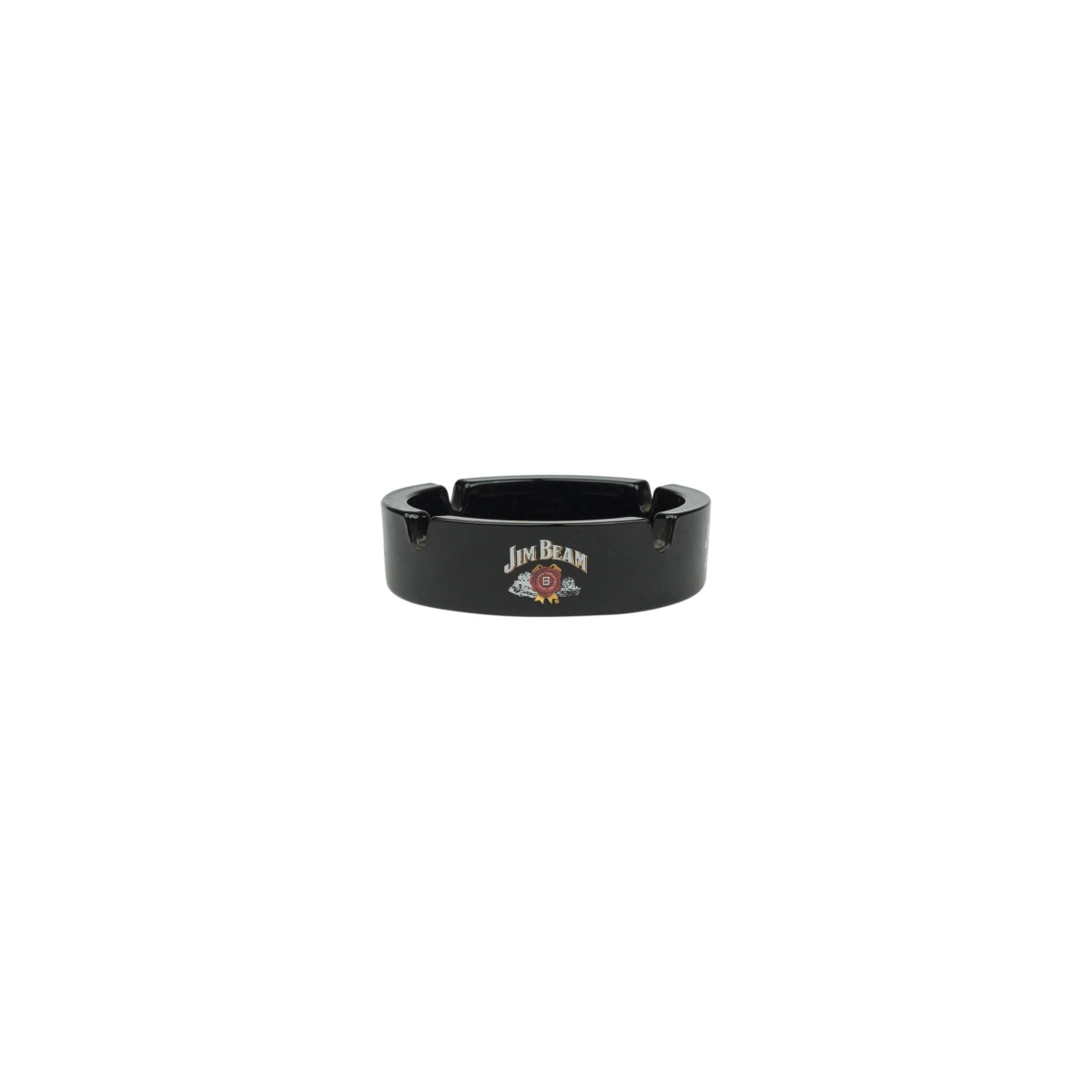 Cendrier Jim Beam Whiskey rétro noir 11 cm Cendrier en verre – Vue 2