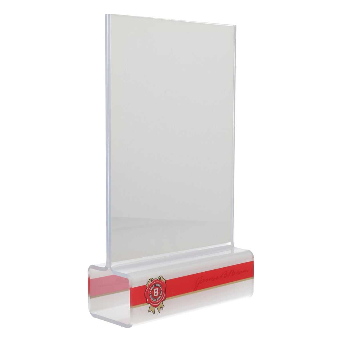 Jim Beam Whiskey Présentoir de table Porte-cartes blanc transparent