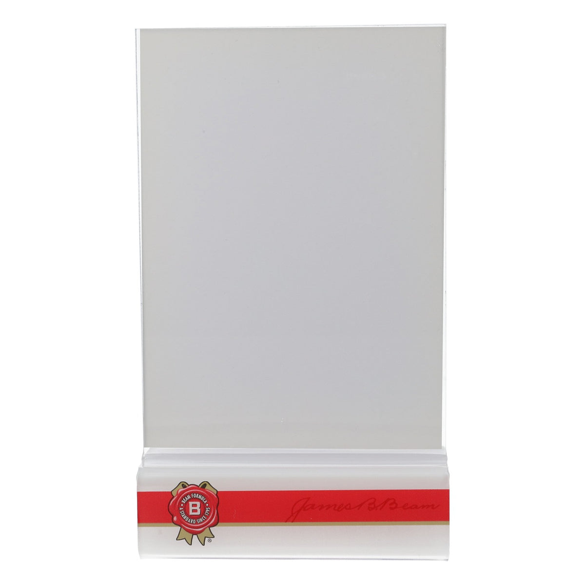 Jim Beam Whiskey Présentoir de table Porte-cartes blanc transparent – Vue 2