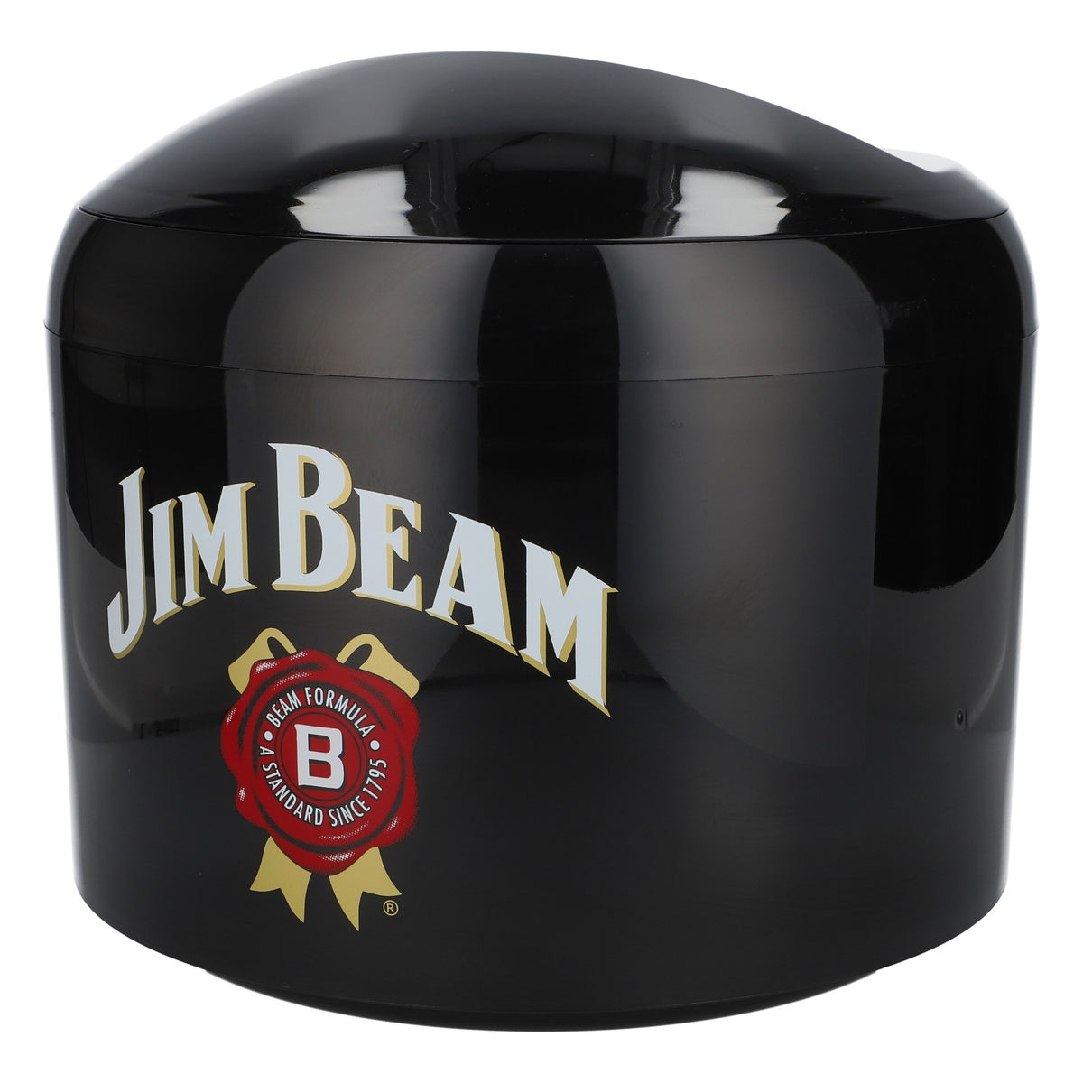Jim Beam Whisky Refroidisseur en acrylique Bac à glaçons Glacière Icecube Rond Noir – Vue 3