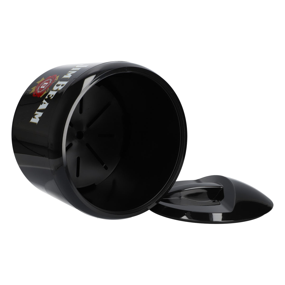 Jim Beam Whisky Refroidisseur en acrylique Bac à glaçons Glacière Icecube Rond Noir – Vue 4