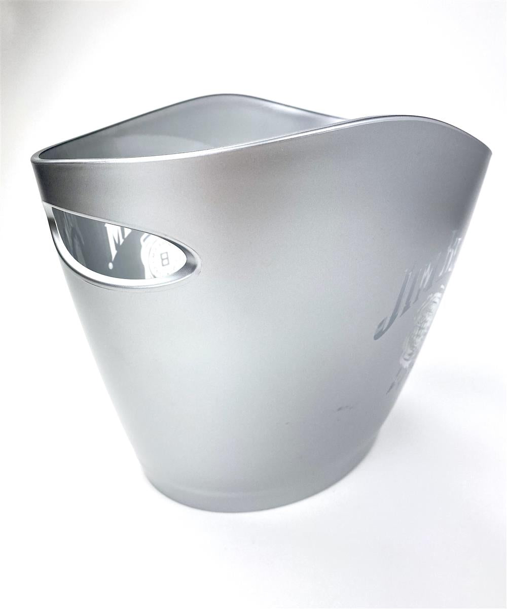 Jim Beam Whisky Refroidisseur de bouteille Bac à glaçons Argent simple sans LED – Vue 3