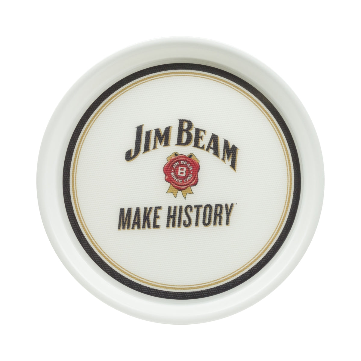 Jim Beam Whisky Plateau Plateau de service Plateau de serveur blanc caoutchouté