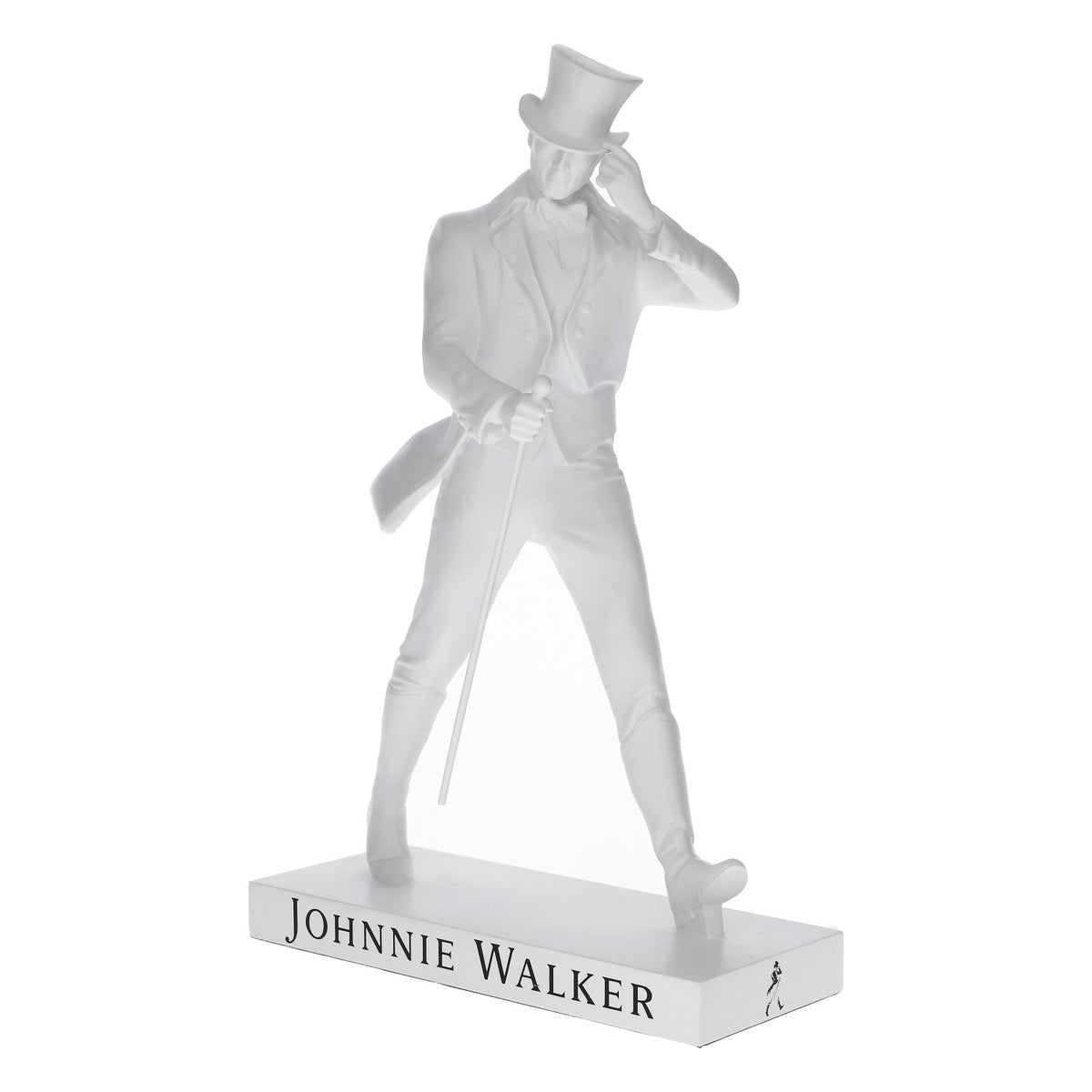 Statue Johnnie Walker Whisky Walking Man blanche 35 cm – Vue 2