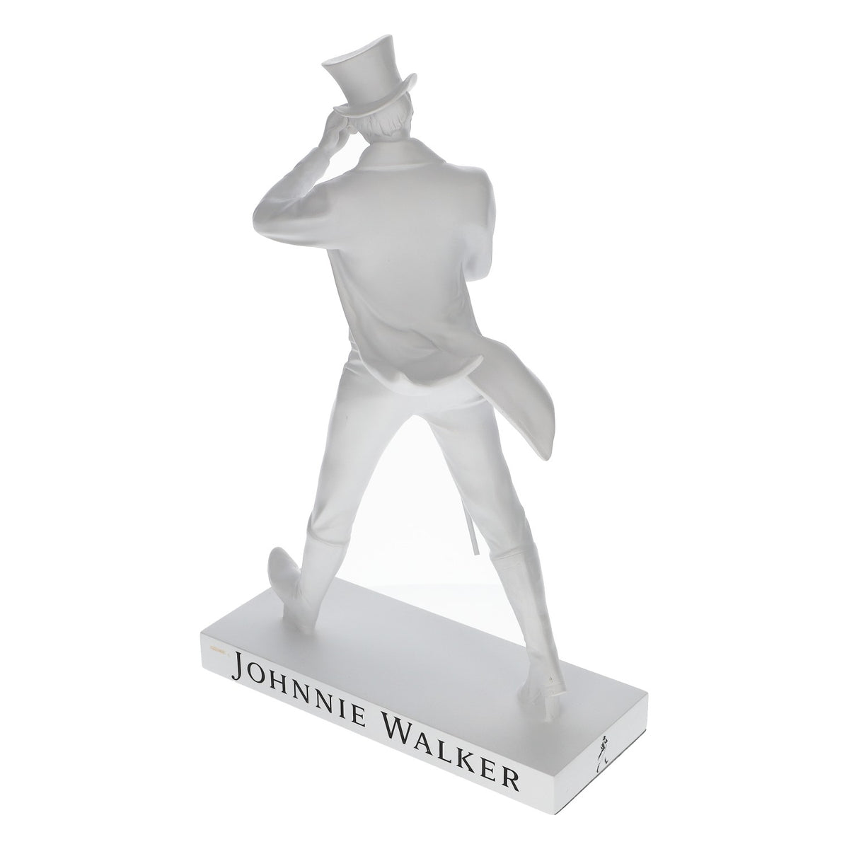 Statue Johnnie Walker Whisky Walking Man blanche 35 cm – Vue 3