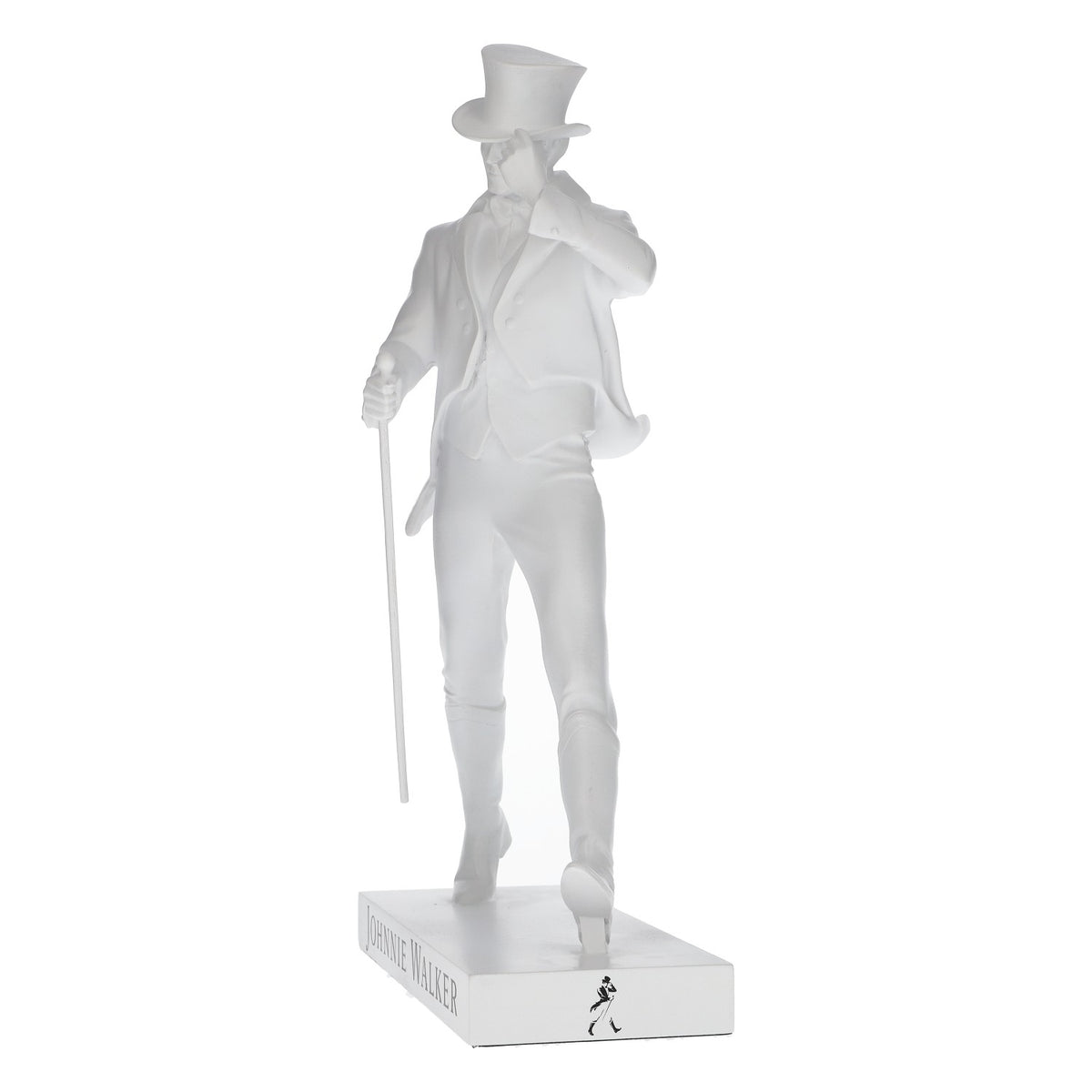 Statue Johnnie Walker Whisky Walking Man blanche 35 cm – Vue 4