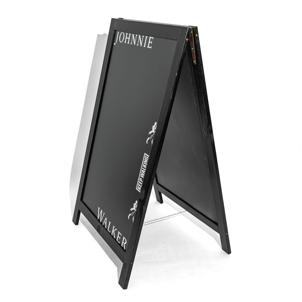 Présentoir en bois pour whisky Johnnie Walker, chevalet publicitaire, tableau noir – Vue 4
