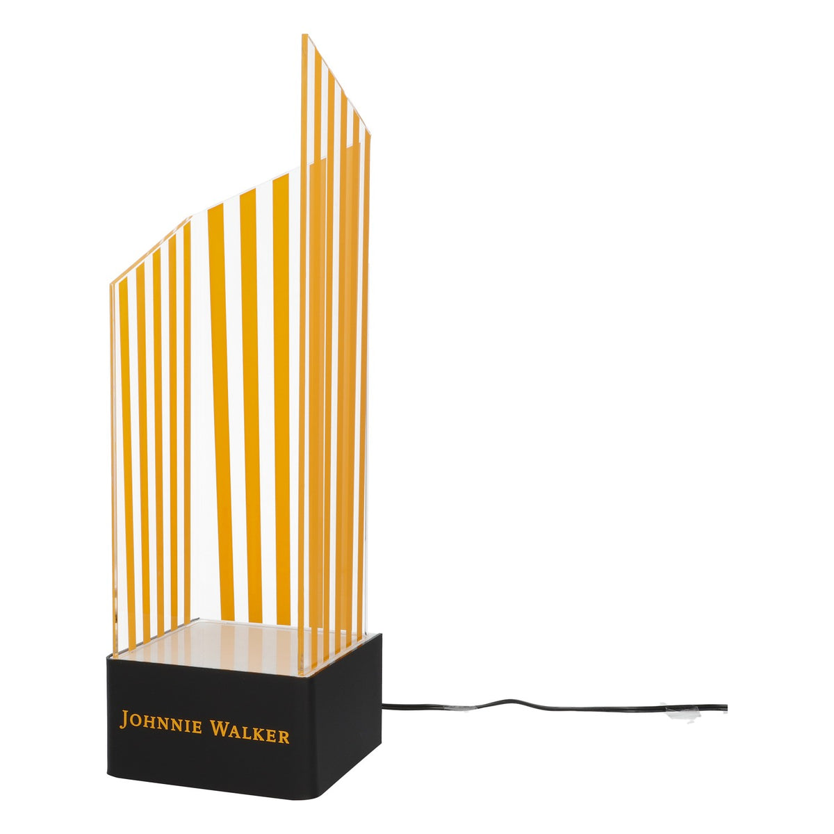 Enseigne lumineuse LED Johnnie Walker Whisky Glorifier Noir/Orange avec bloc d'alimentation – Vue 5