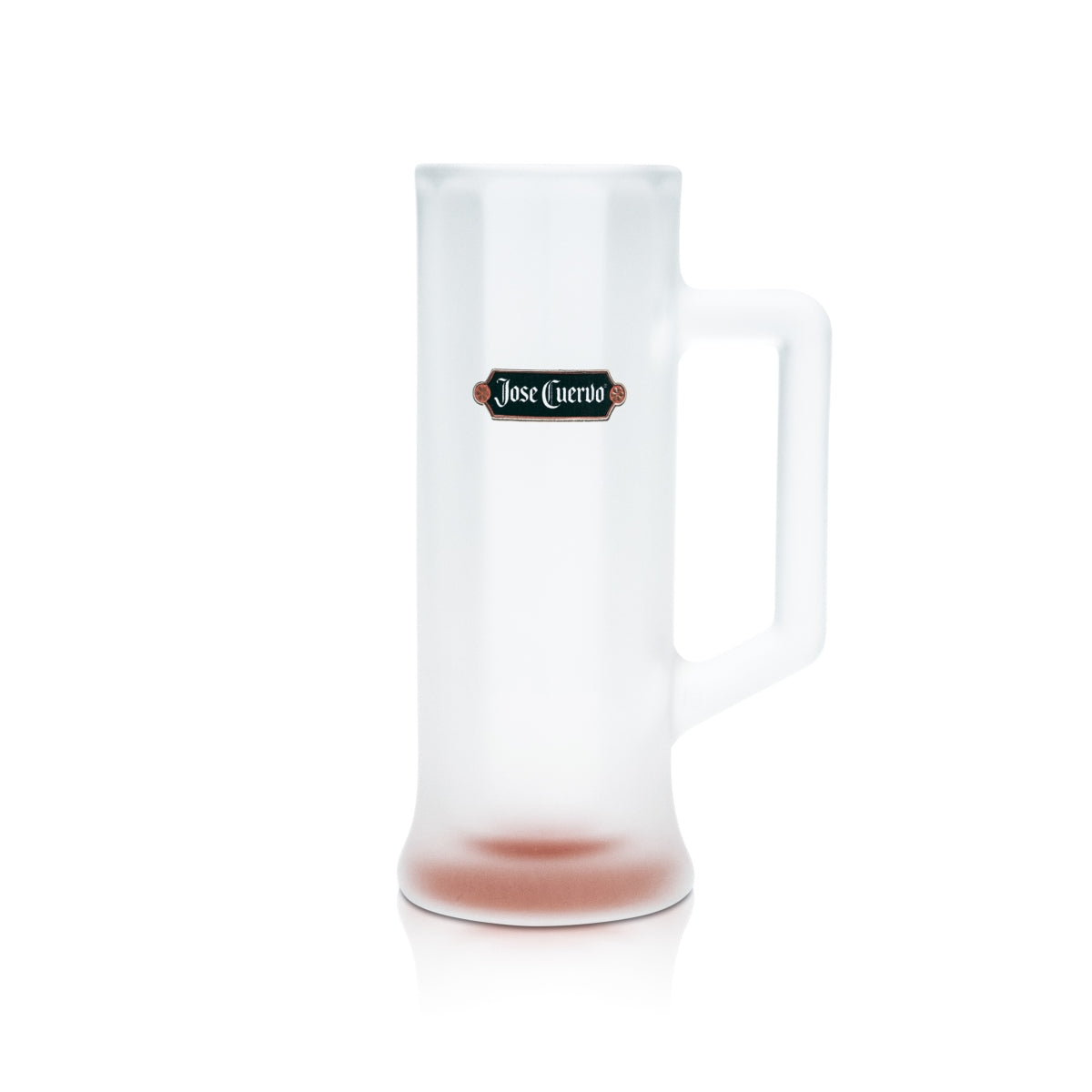 Verre Jose Cuervo 0,2 l, design givré, teinte rouge, verres à tequila long drink, bar