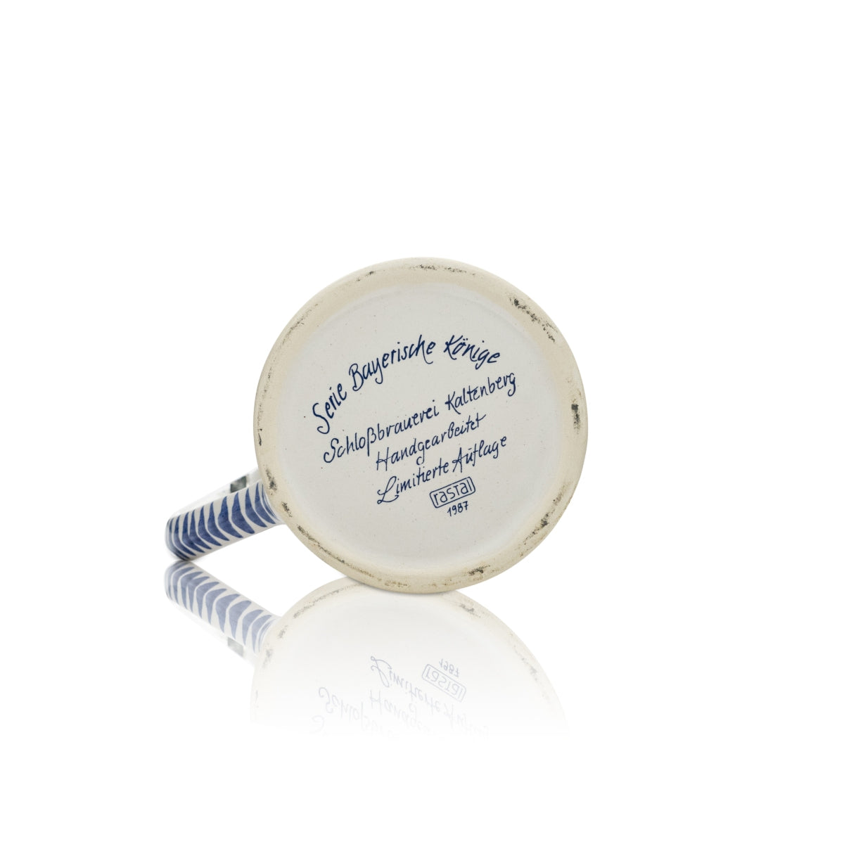 Kaltenberg Verre de collection 0,5 l Cruche en terre cuite Prince régent Luitpold Couvercle en étain Bar – Vue 5