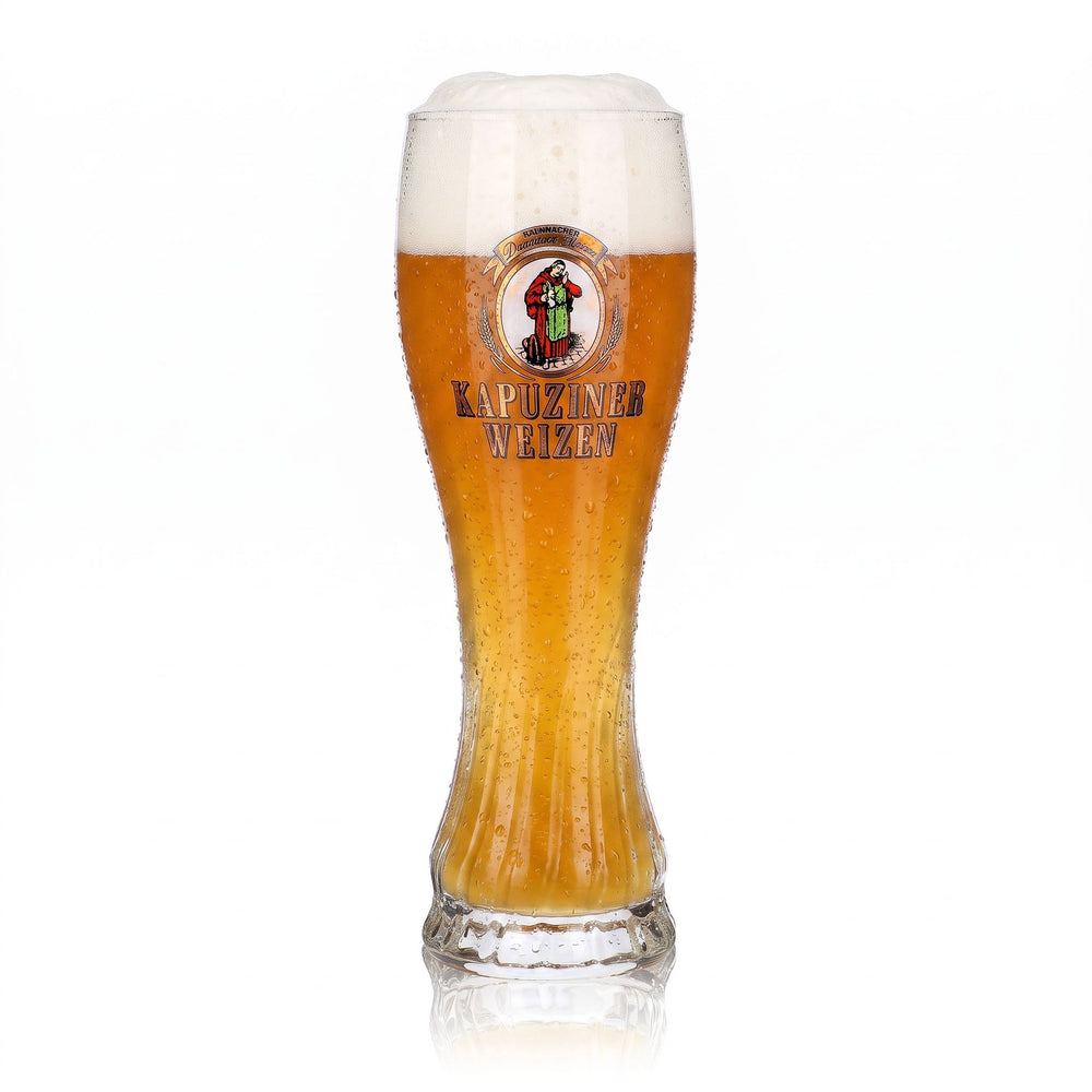 Verre à bière Kapuziner 0,5 l, forme coupe, bière de blé, relief « Sahm »
