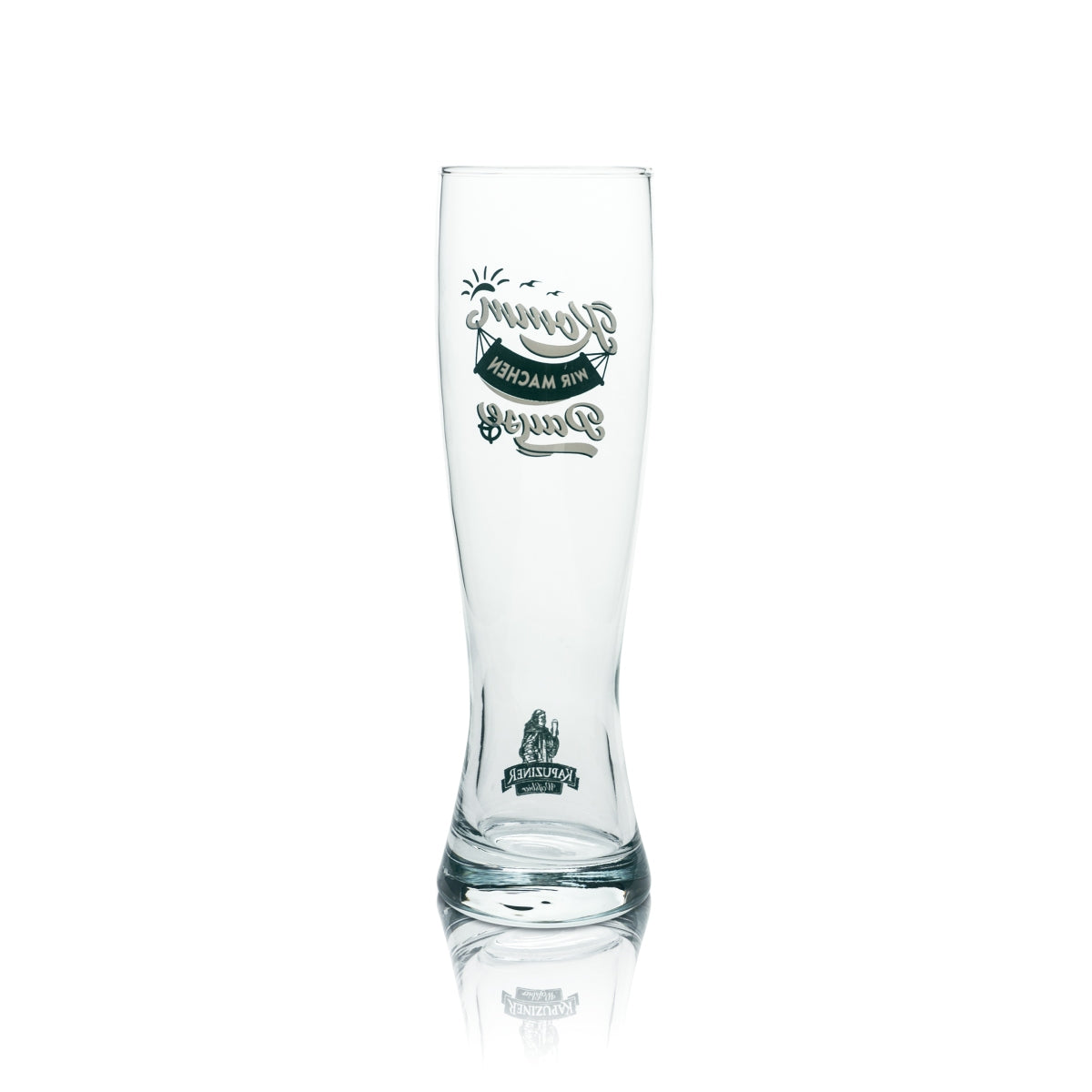 Verre à bière Kapuziner 0,5 l Verre à bière blanche « Komm wir machen Pause » (Allons faire une pause) Verres à bière blanche Hefe – Vue 2
