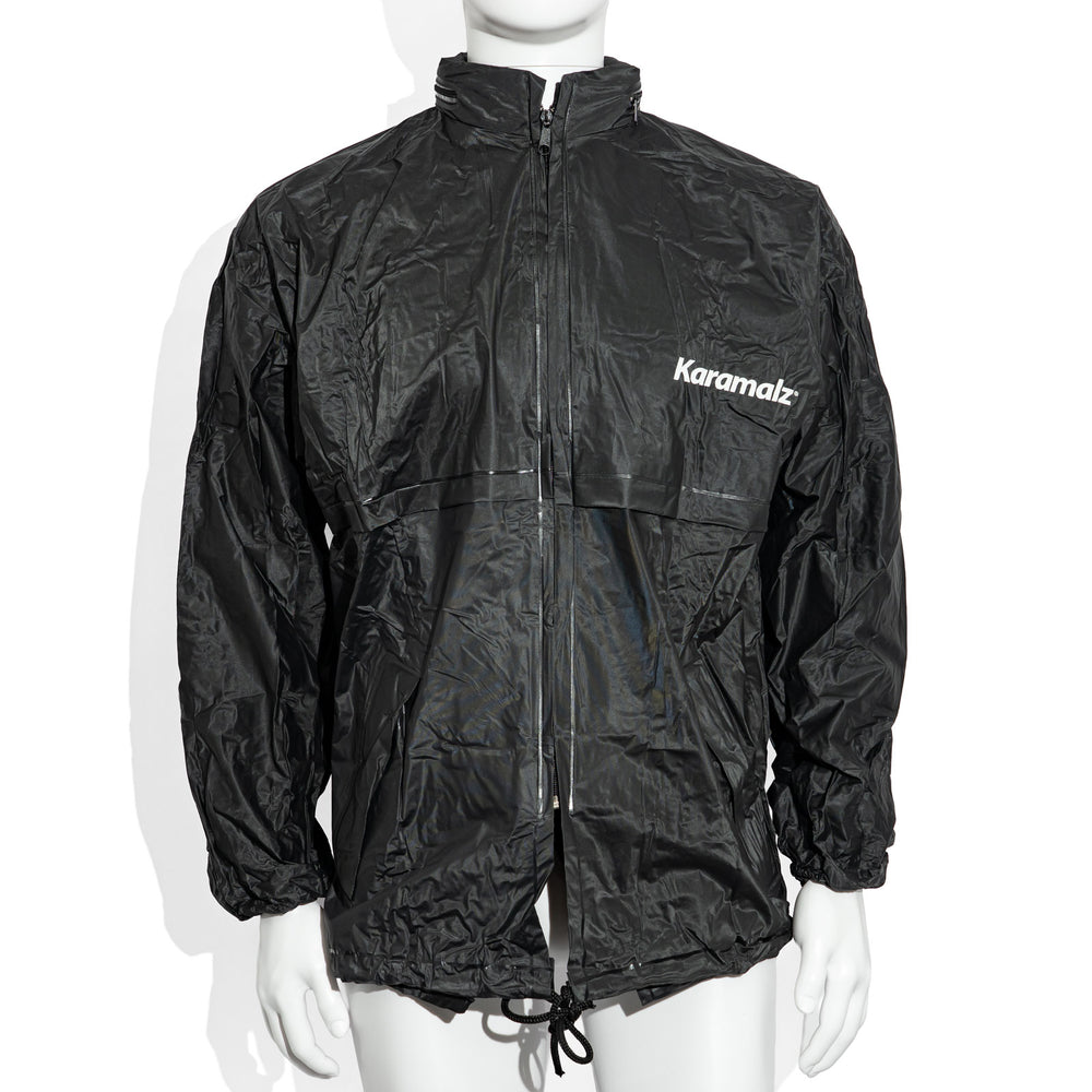 Verre à bière Karamalz, taille L, noir, avec une veste de pluie Paputze en polyester, taille L