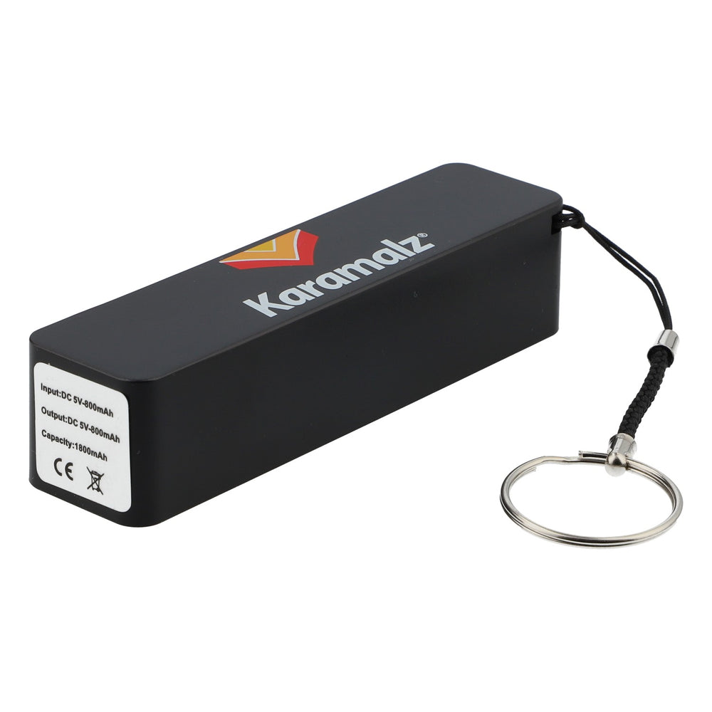 Batterie externe Karamalz Beer Powerbank 1800 mAh avec porte-clés noir