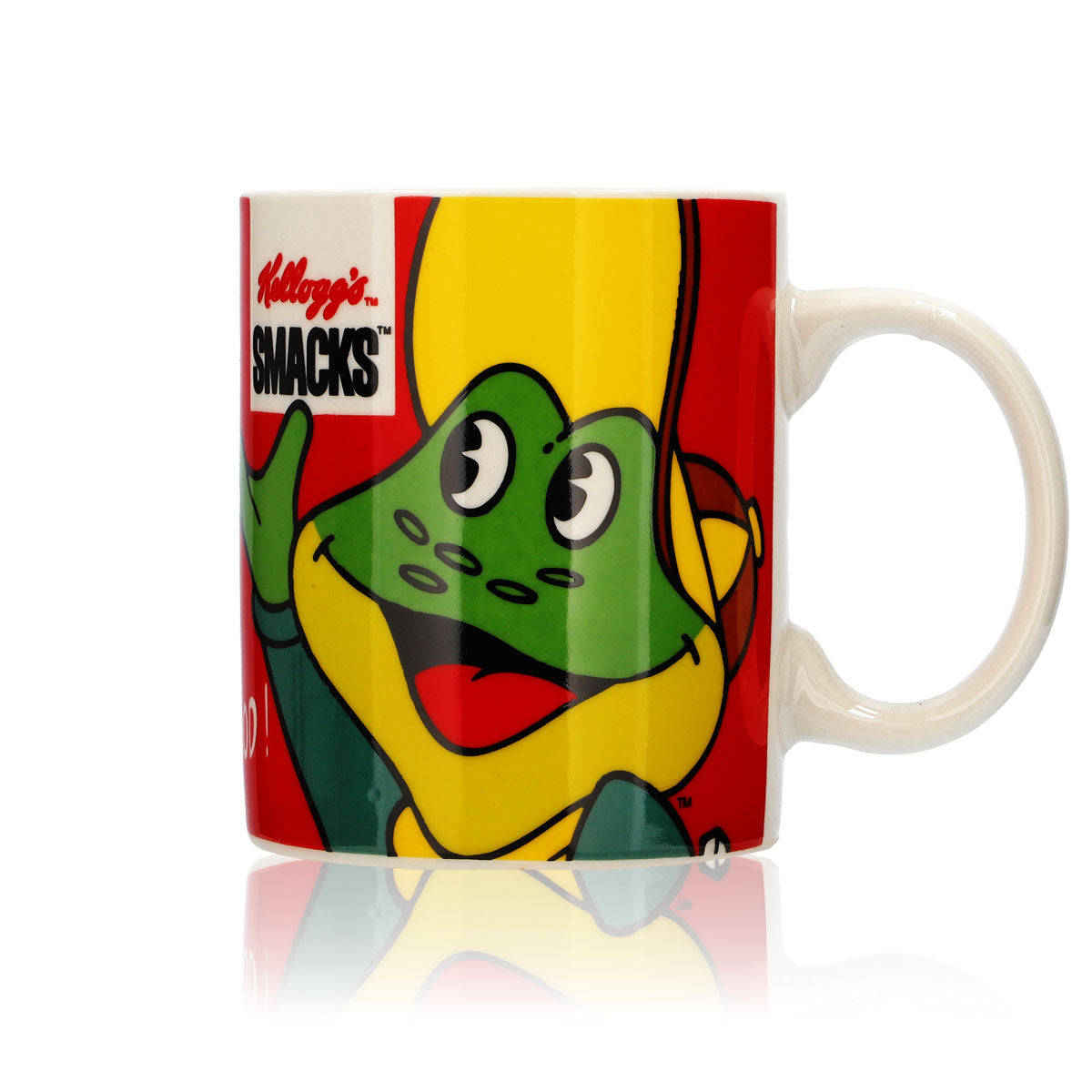 Kelloggs Smacks Pot de lait 0,33 l Bol à céréales en verre « Smacks » Grenouille