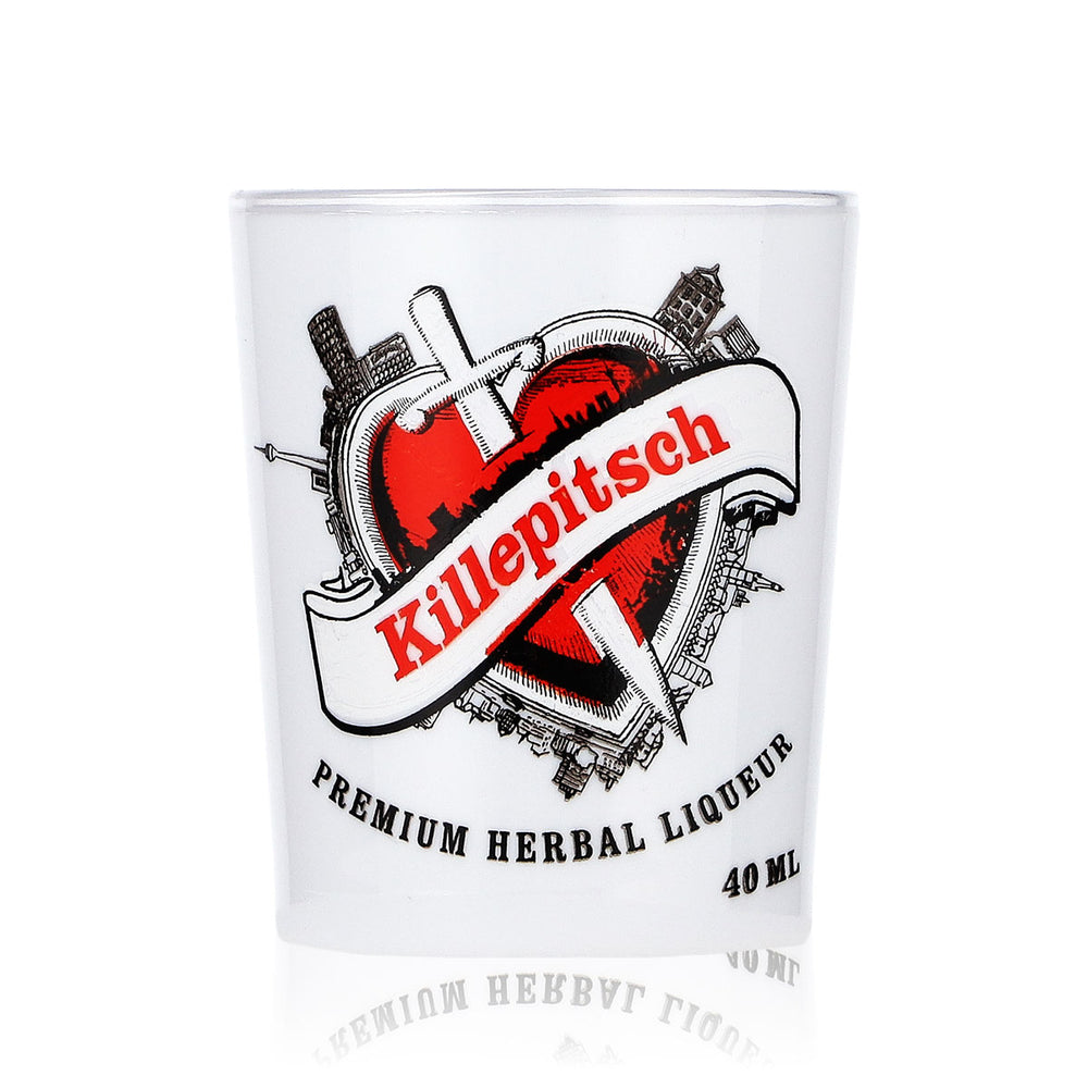 Verre à liqueur Killepitsch Stamper 4 cl Verre à schnaps « blanc » Plastique acrylique