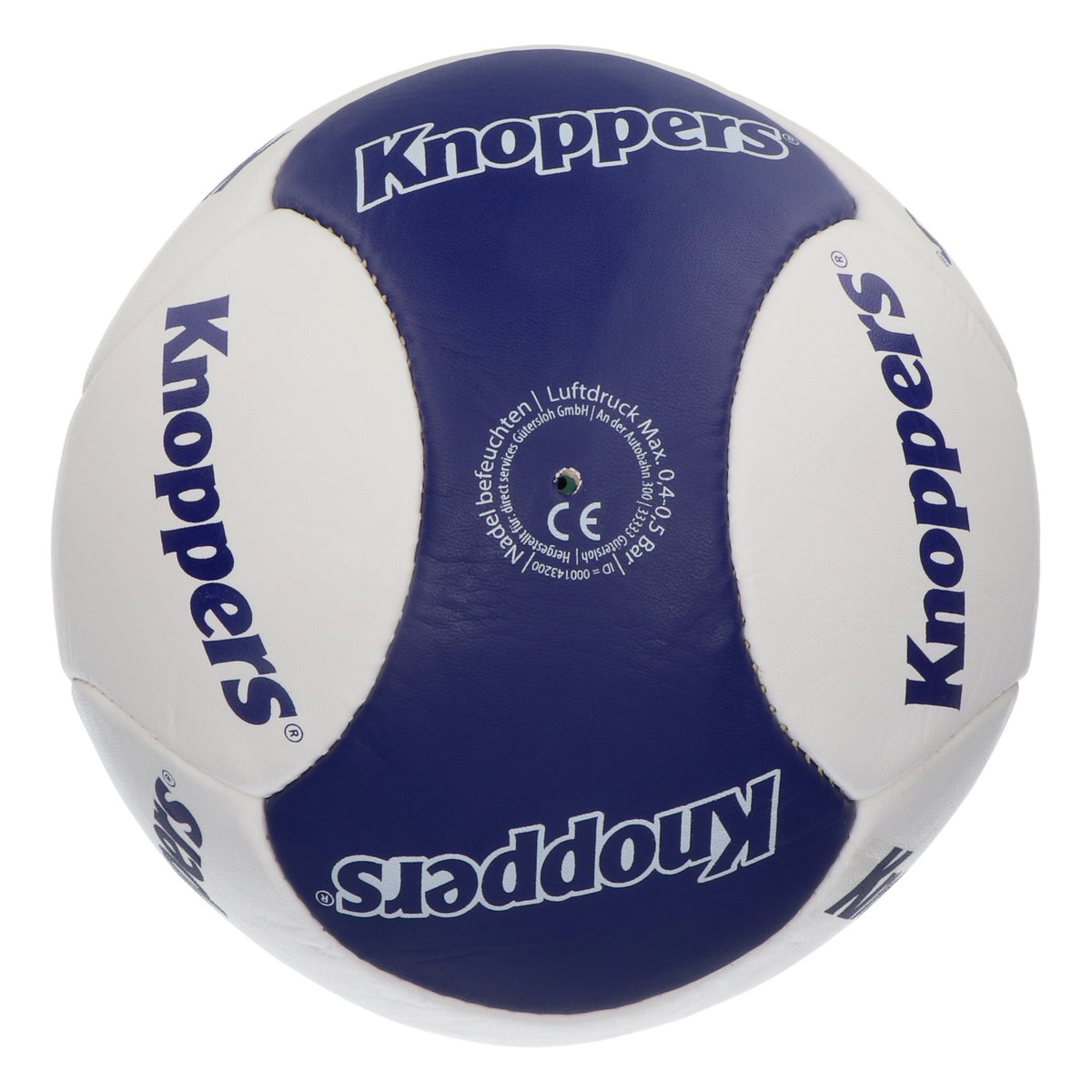 Knoppers Ballon de plage football Volleyball Beachball Bleu/Blanc – Vue 3