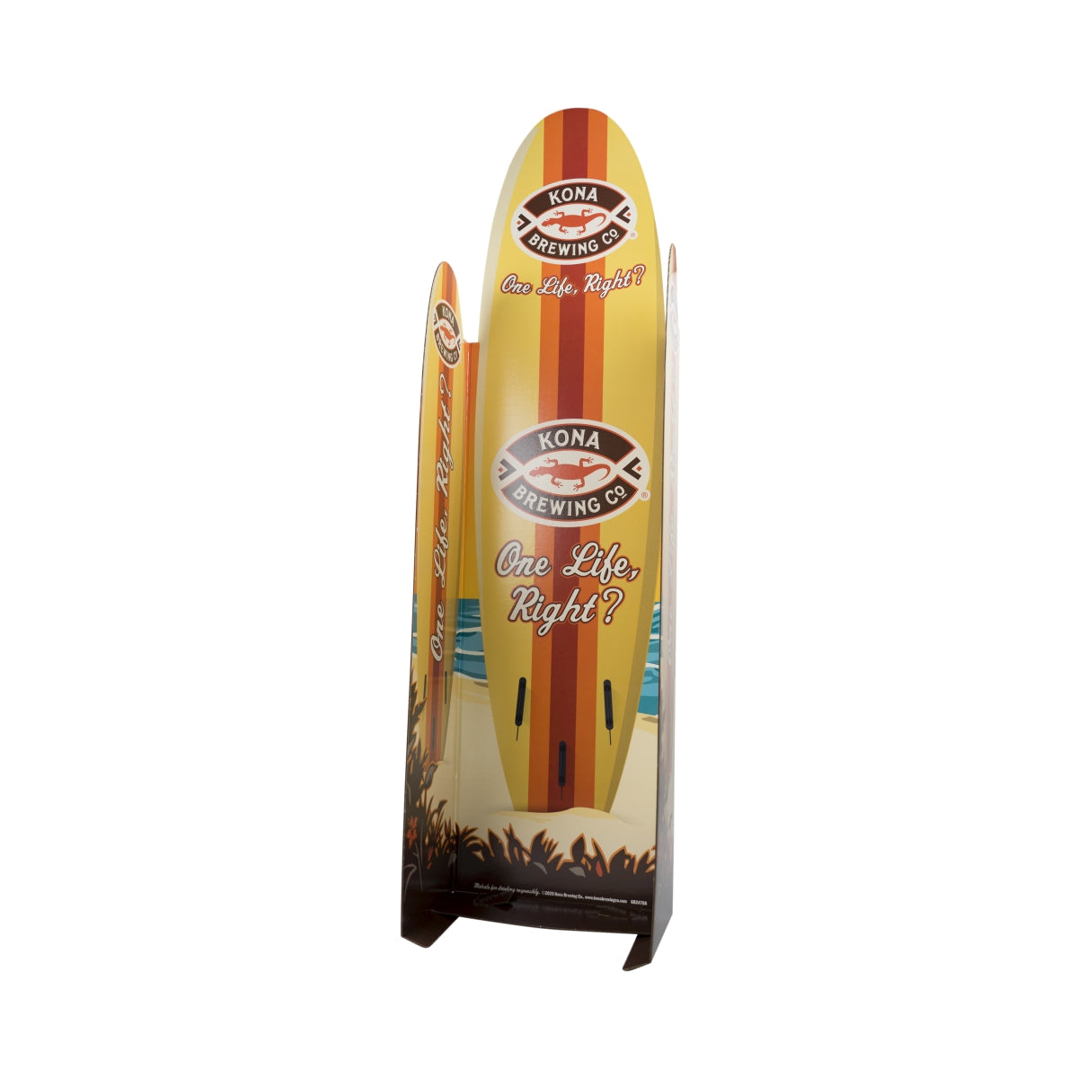 Présentoir à bière Kona 1,7 x 0,44 m Planche de surf Décoration Bar Hawaï