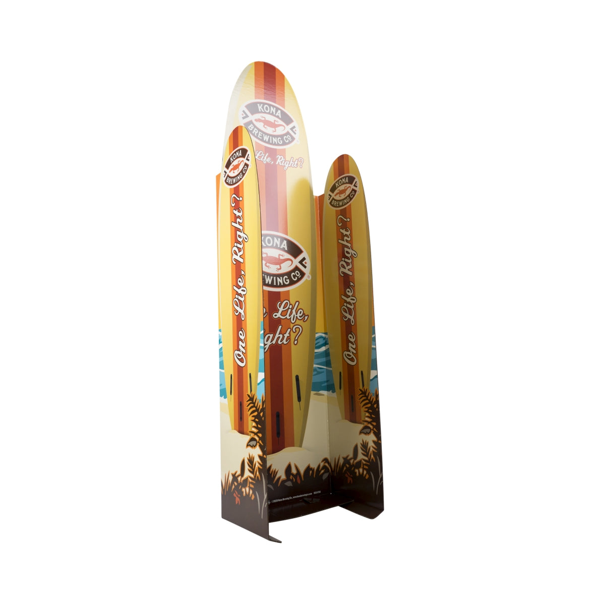Présentoir à bière Kona 1,7 x 0,44 m Planche de surf Décoration Bar Hawaï – Vue 2