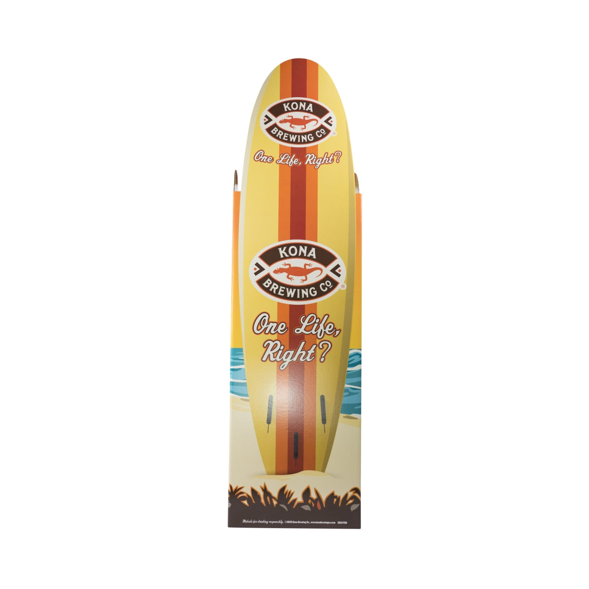 Présentoir à bière Kona 1,7 x 0,44 m Planche de surf Décoration Bar Hawaï – Vue 3