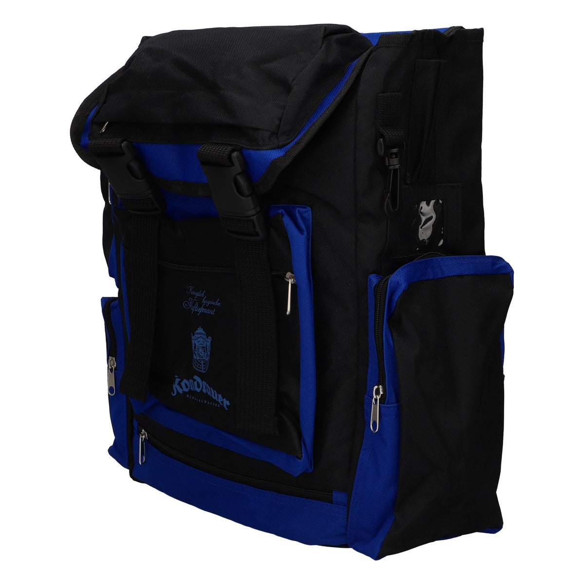 Sac à dos de randonnée Kondrauer avec poche à eau, bleu/noir, logo bleu – Vue 5