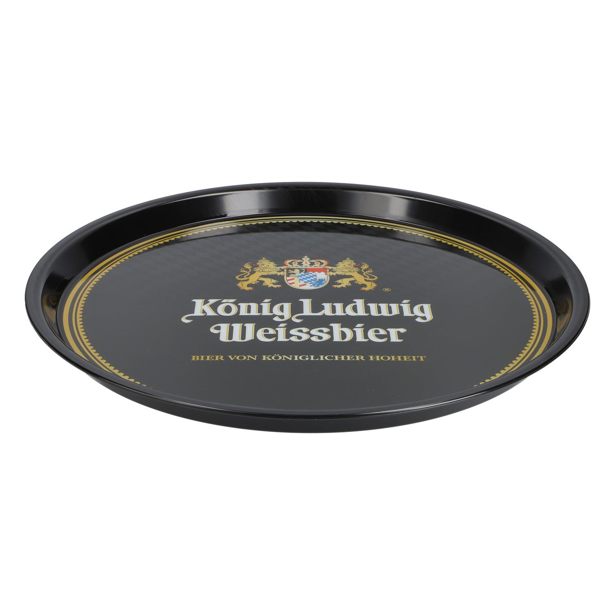 Plateau à bière König Ludwig Plateau de service Plateau rond Plateau de serveur noir – Vue 2