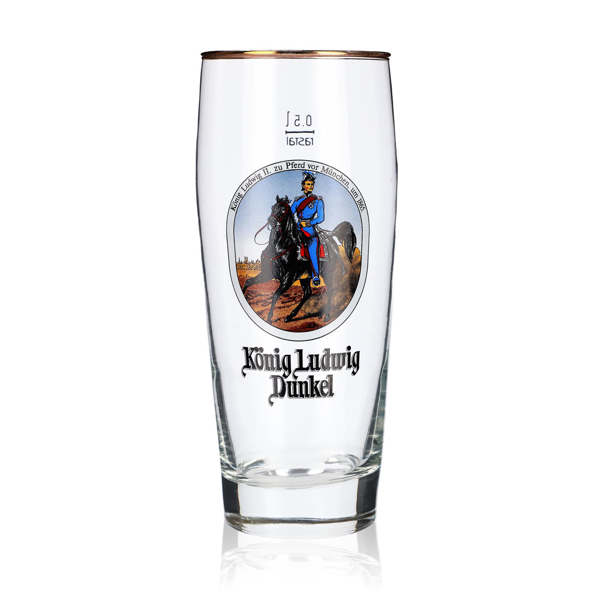 Verre à bière König Ludwig 0,5 l Willibecher Verre de collection König Ludwig à cheval