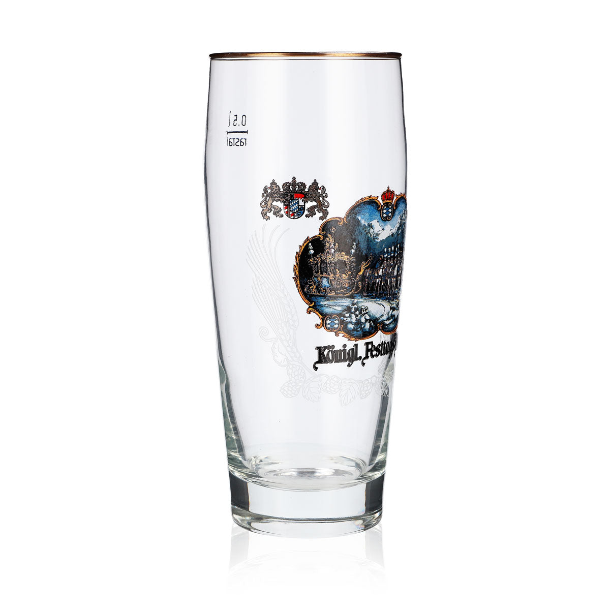 Verre à bière König Ludwig 0,5 l Willibecher Verre de collection Cheval bleu Rastal – Vue 2