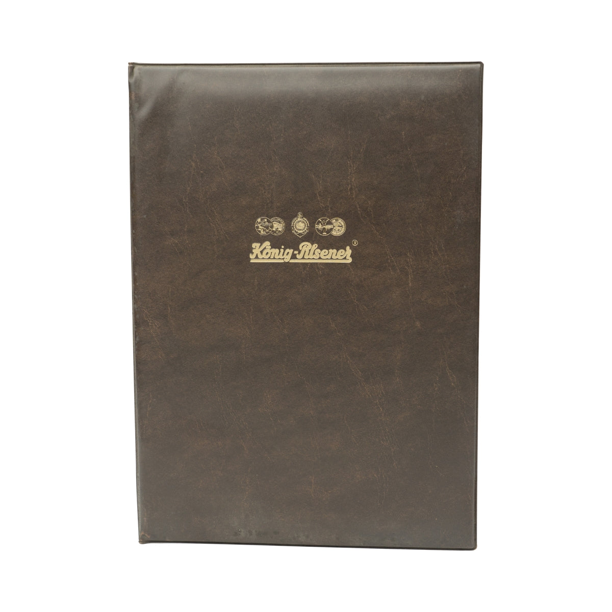 Carte des plats et des boissons König Pilsener A4 marron 3 inserts Menu Gastro