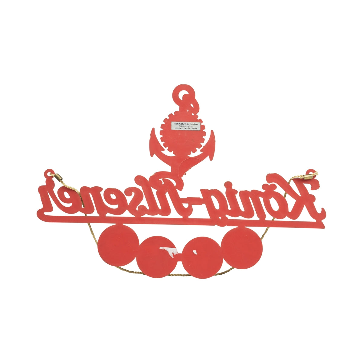 Panneau décoratif rétro pour bar, logo rétro de la brasserie König Pilsener avec robinet à bière – Vue 2