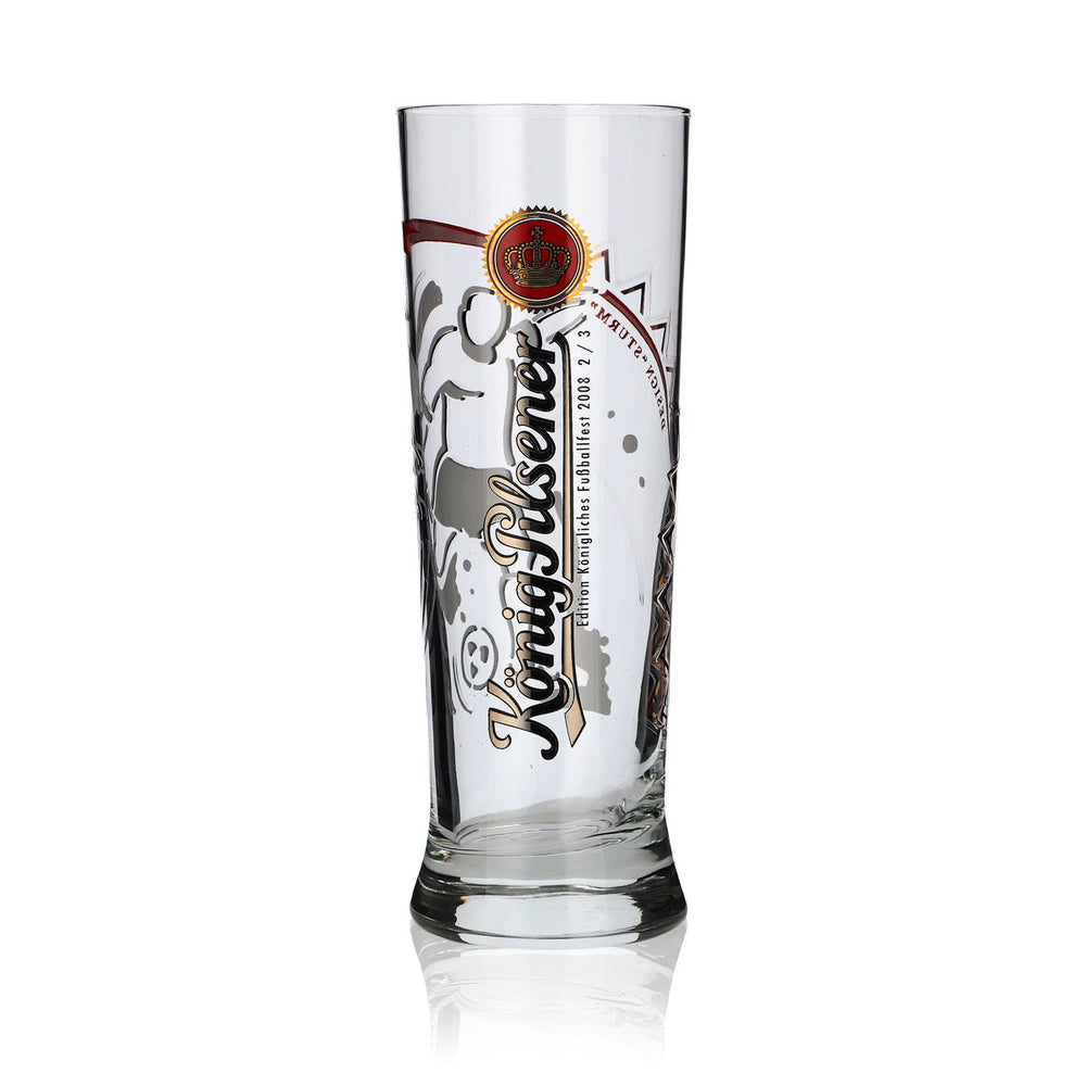 Verre König Pilsener Édition Football 2008 « Sturm » Verres à bière Barre Coupe