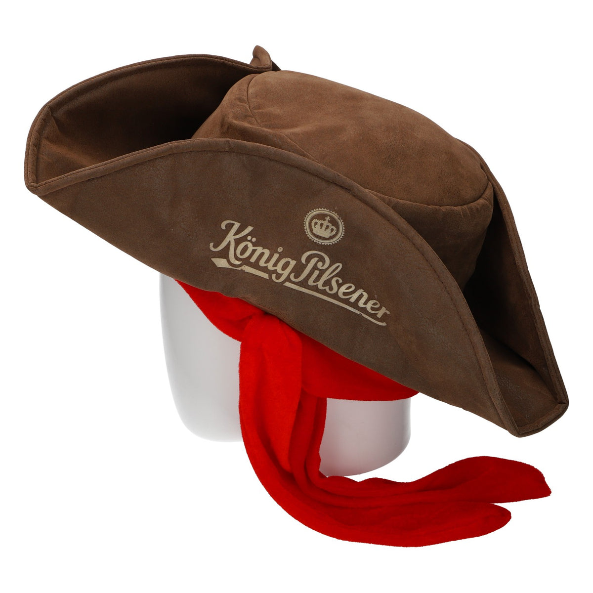 Chapeau de pirate König Pilsener, aspect cuir marron, article pour fans, fête à thème bière – Vue 4