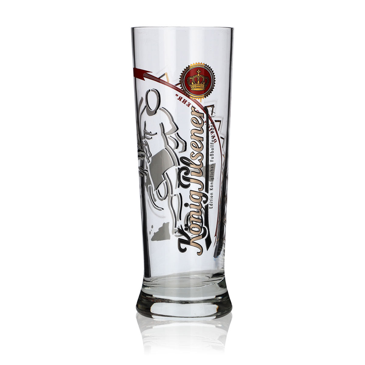 Verre à bière König Pilsener en édition limitée Verres à bière Édition spéciale football 2008 « Défense » – Vue 2