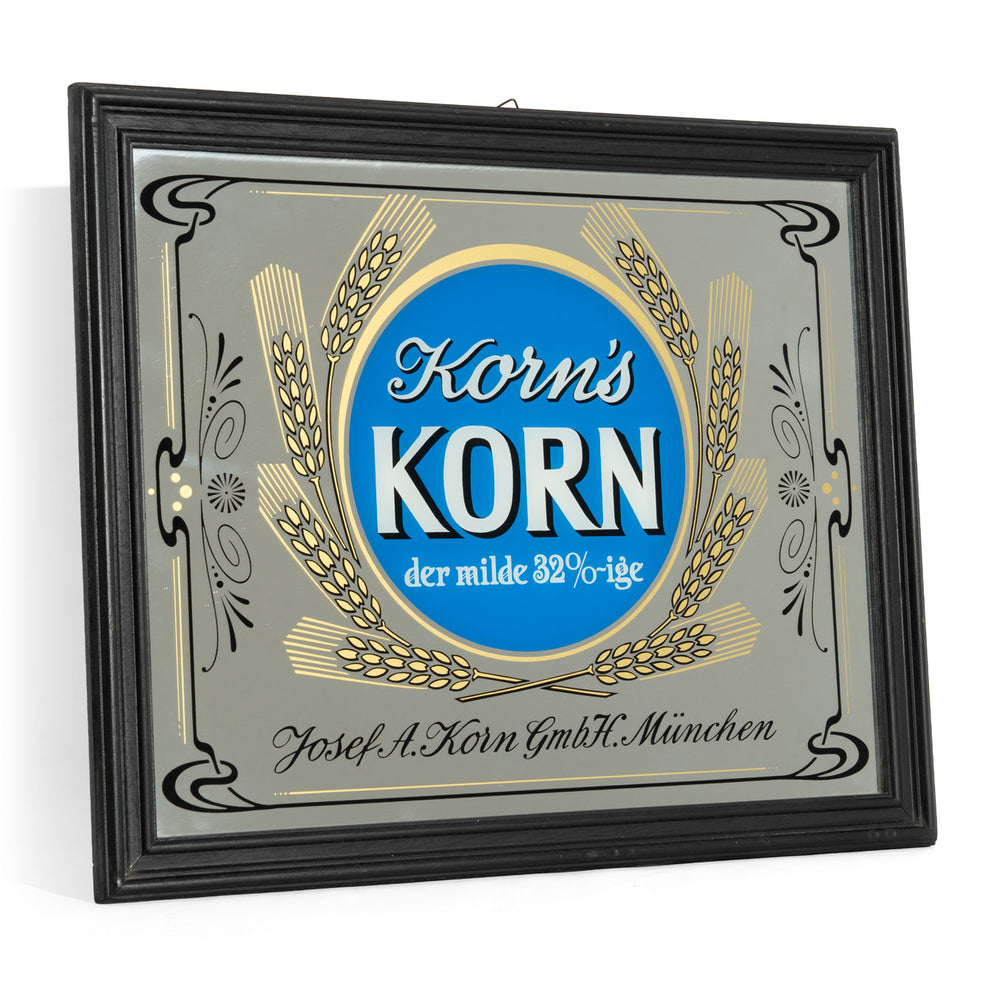 Korn's Korn Spiegel Miroir publicitaire Accessoires de bar Décoration murale Cadre noir