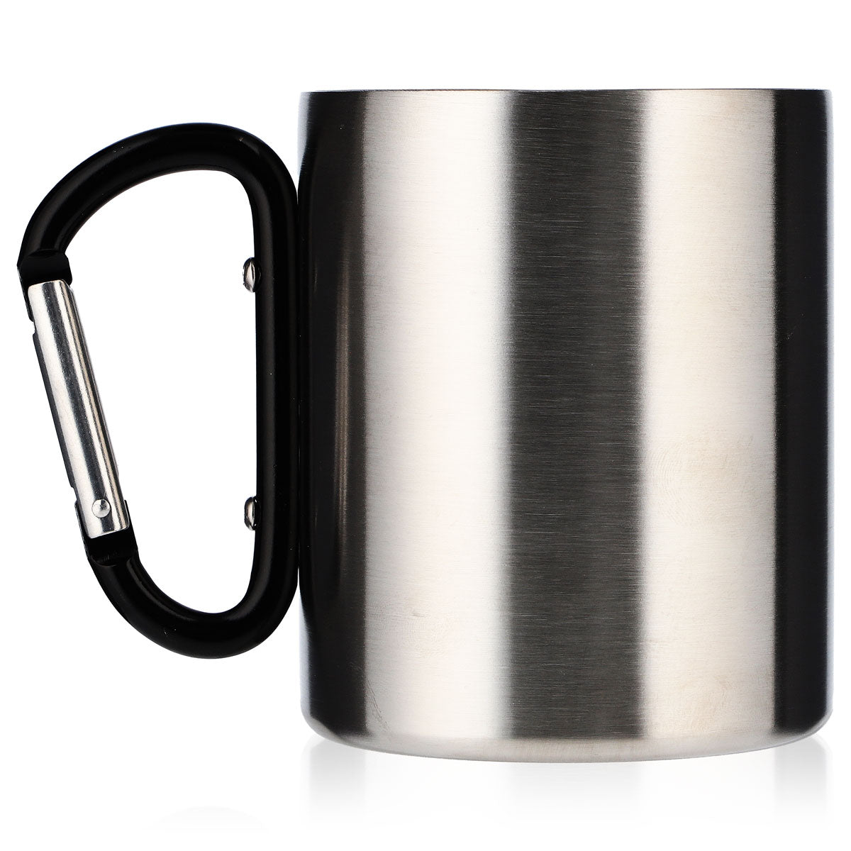 Verre à bière Köstritzer en acier inoxydable / tasse à café / tasse avec poignée mousqueton – Vue 4
