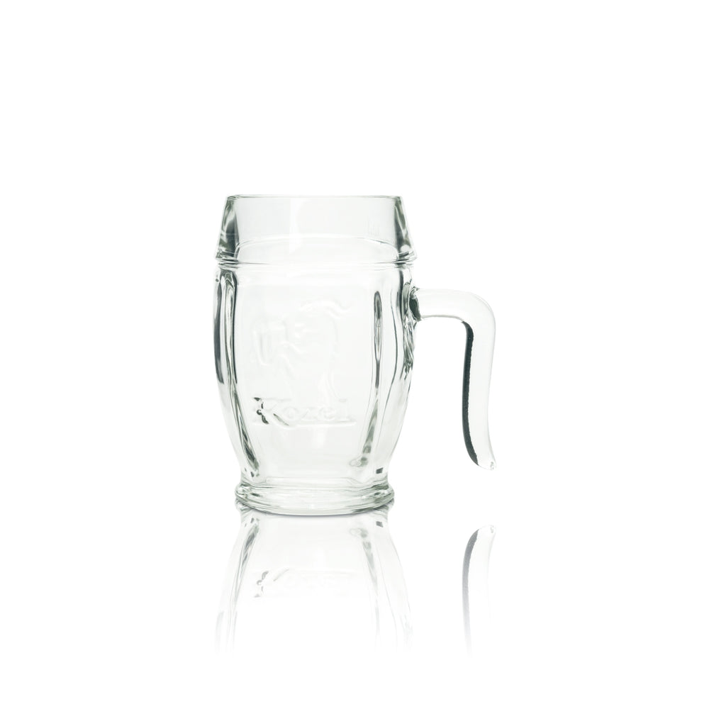 Verre à bière Kozel 0,5 l, chope en relief, Ritzenhoff Seidel, verres à anse, République tchèque, bière