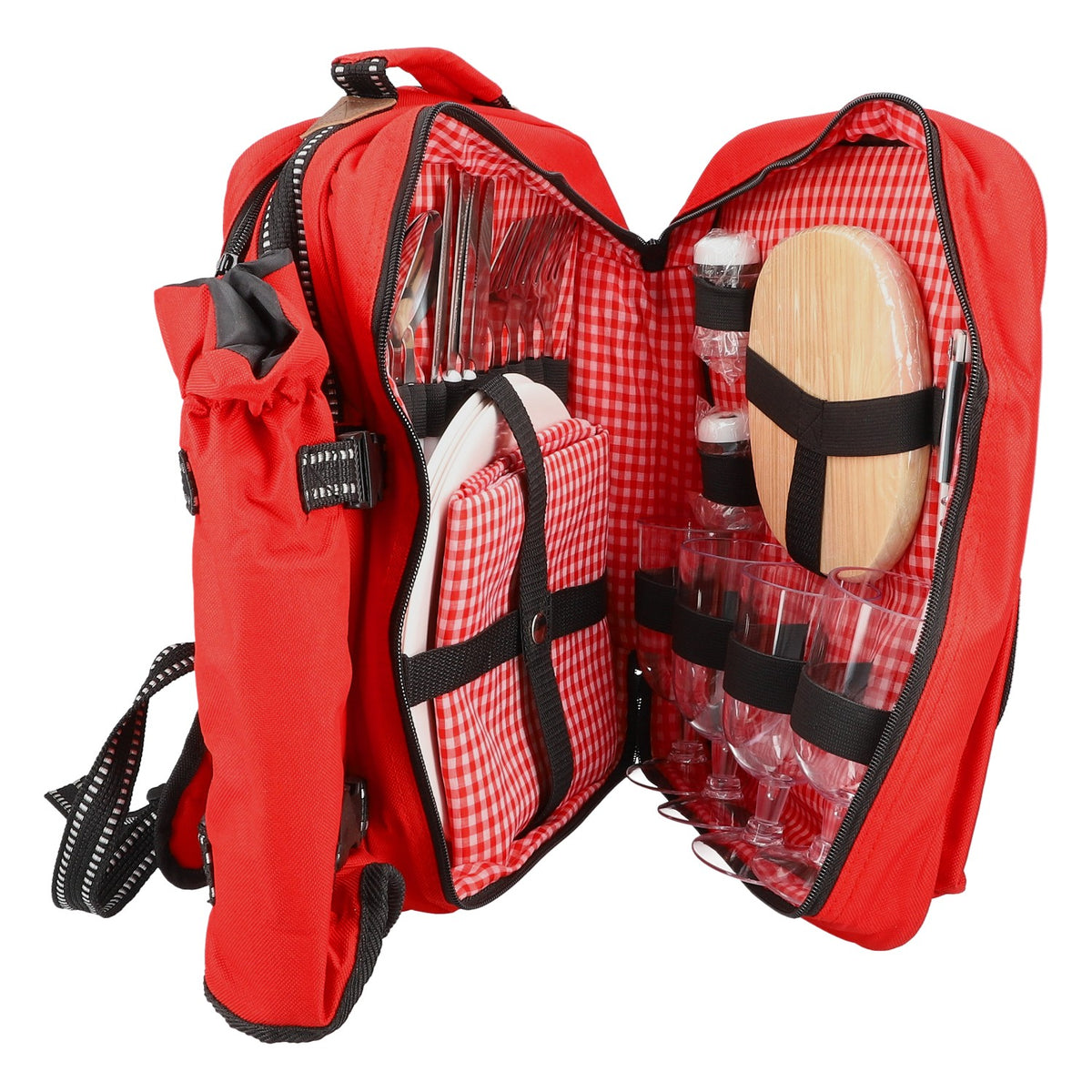 Sac à dos Kraft Food Pique-nique Camping  Outdoor 26 pièces avec sac isotherme – Vue 3