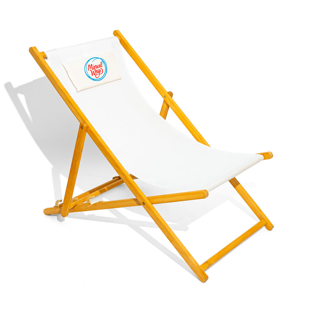 Chaise longue Kraft Lebensmittel Chaise longue de plage Miracel Whip Chaise longue blanche