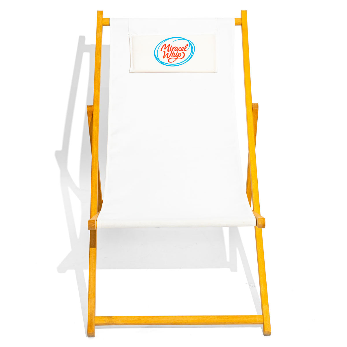 Chaise longue Kraft Lebensmittel Chaise longue de plage Miracel Whip Chaise longue blanche – Vue 2