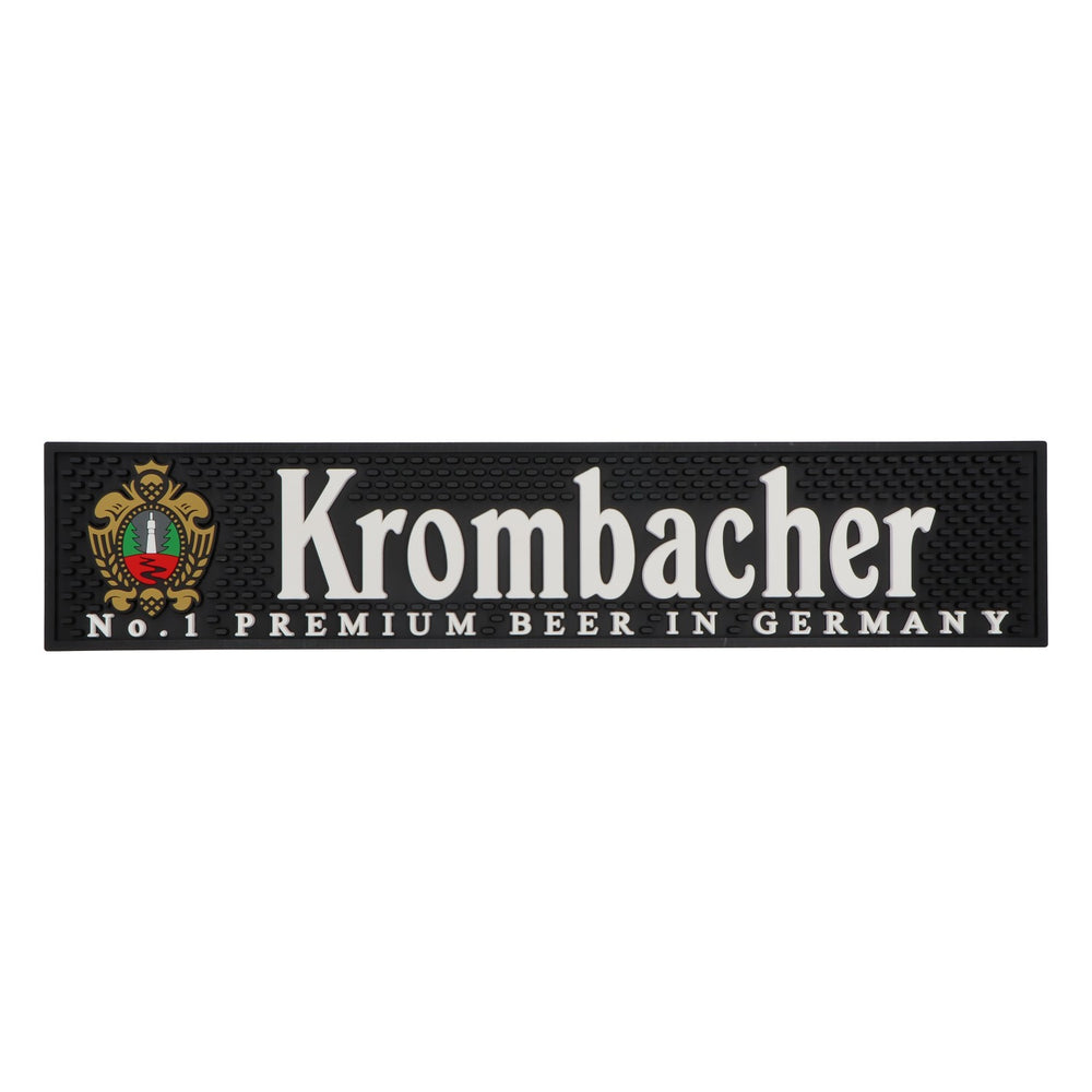 Tapis de bar Krombacher pour bière Tapis égouttoir Accessoires de bar Étroit 58 x 12 cm