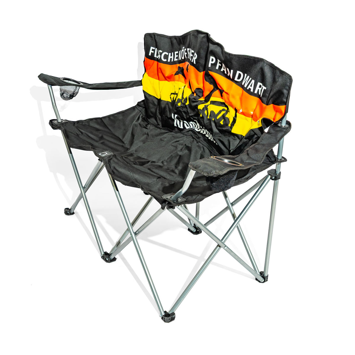 Chaise de camping pliante Double Krombacher Bier Allemagne Fan avec housse – Vue 3
