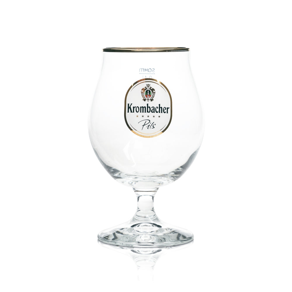 Verre à bière Krombacher 0,4 l Verres à bord doré Bruxelles Ballon Tulipe Coupe