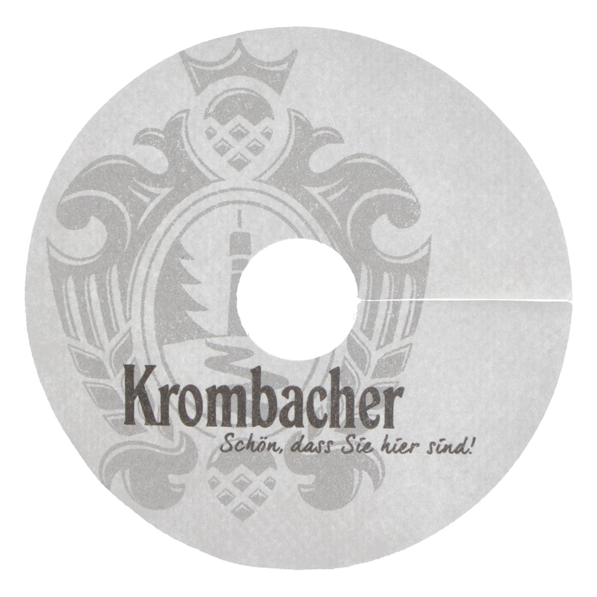 Sous-verre Krombacher, napperon en papier, neuf, blanc, sous-verre à bière – Vue 3