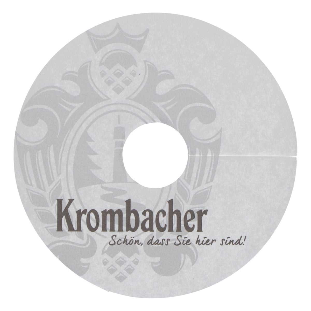 Sous-verre Krombacher, napperon en papier, neuf, blanc, sous-verre à bière – Vue 3