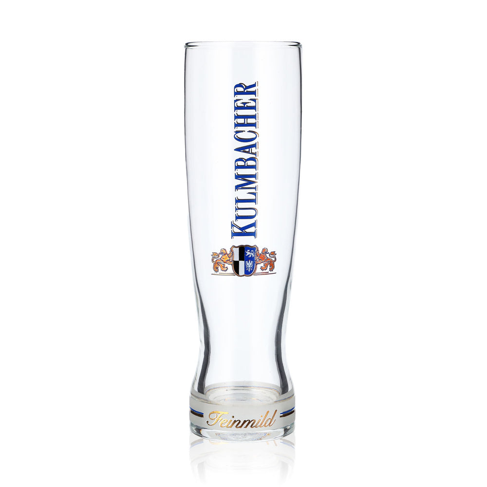 Verre à bière Kulmbacher Reichelbräu 0,38 l, logo Feinmild longitudinal