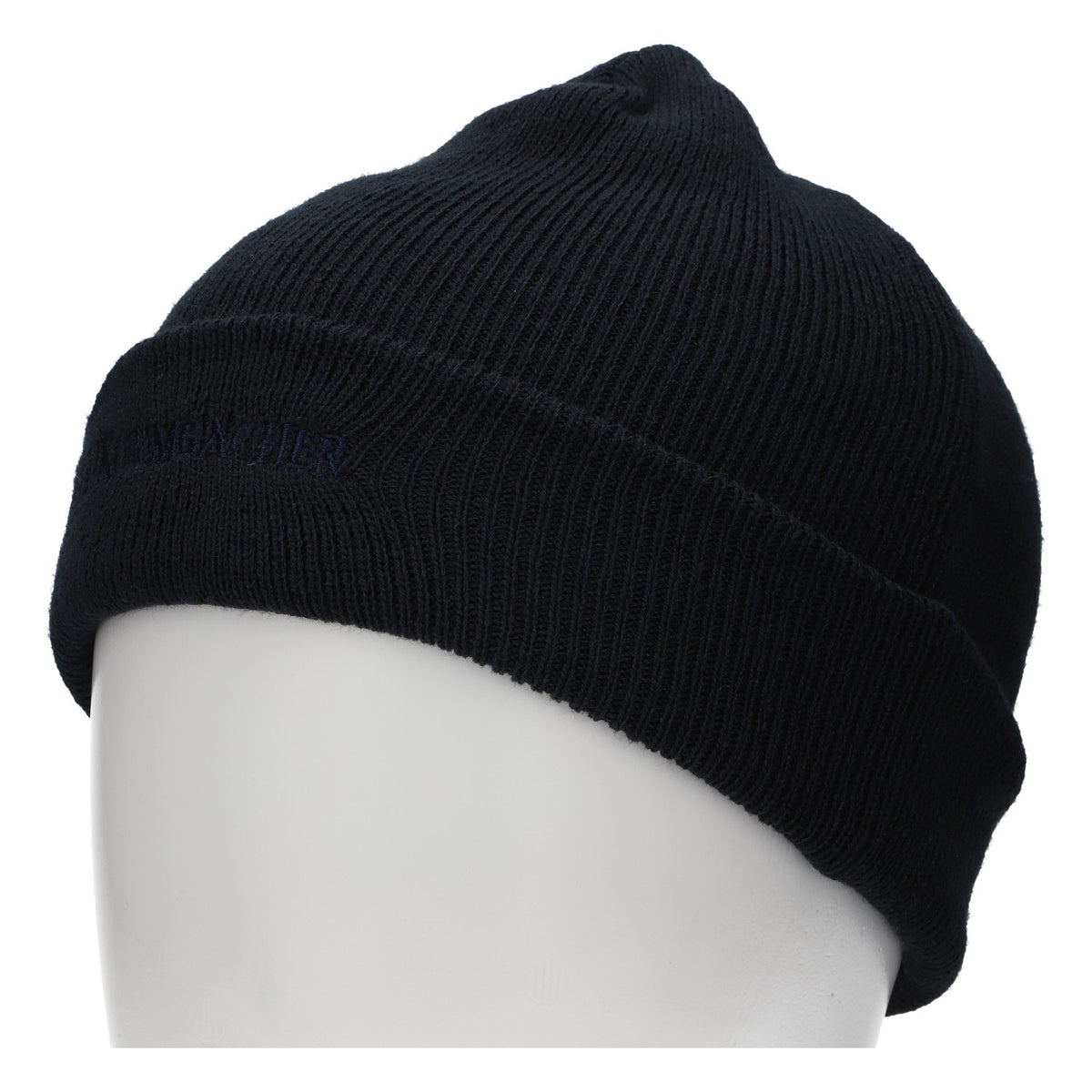 Bonnet en laine noir avec logo brodé « Kulmbacher Reichelbräu » dans une boîte en fer-blanc