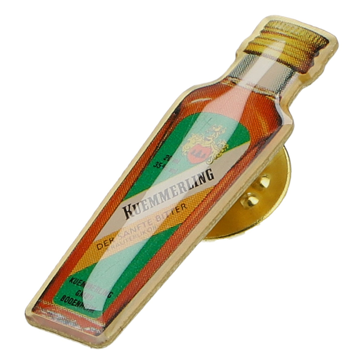 Kümmerling : pin's, bouteille, « Der Sanfte Bitter », accessoire de collection – Vue 2