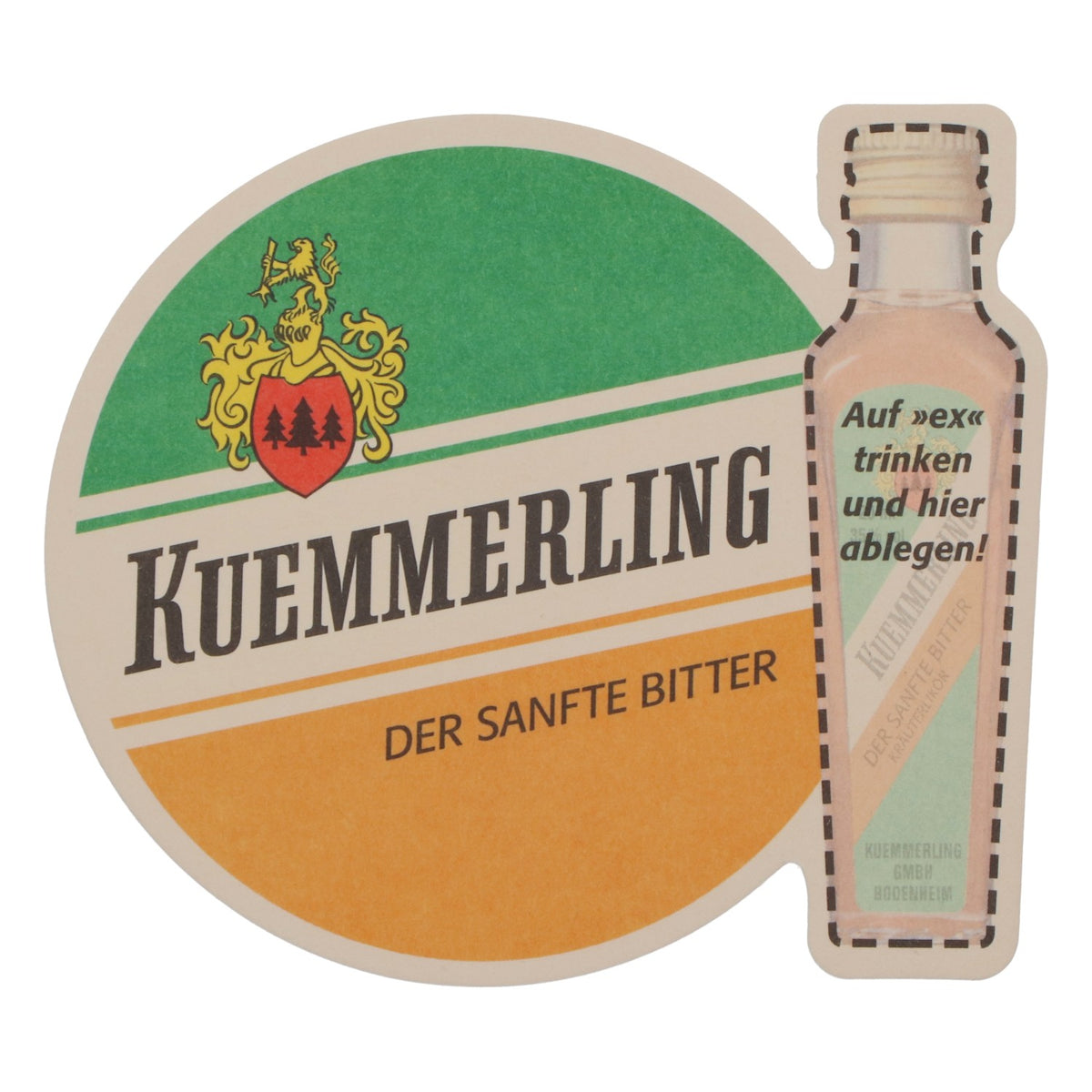 Sous-verre à liqueur Kümmerling Sous-verre Heimkehrer – Vue 2